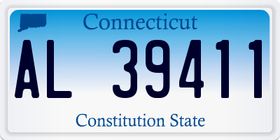CT license plate AL39411