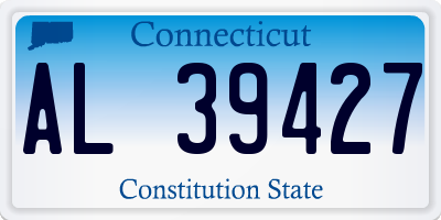 CT license plate AL39427
