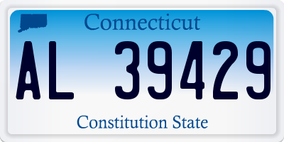 CT license plate AL39429