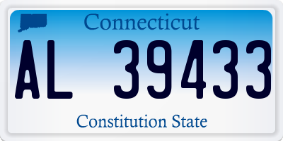 CT license plate AL39433