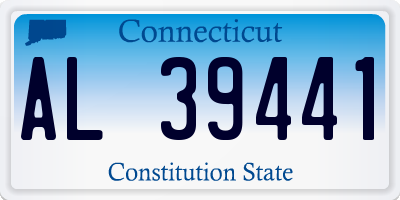 CT license plate AL39441
