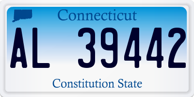 CT license plate AL39442