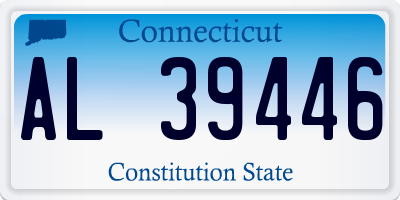 CT license plate AL39446