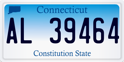 CT license plate AL39464