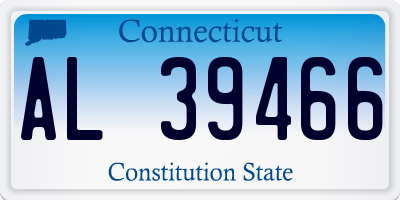 CT license plate AL39466