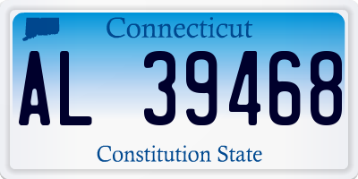 CT license plate AL39468