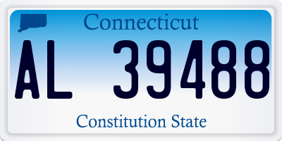 CT license plate AL39488
