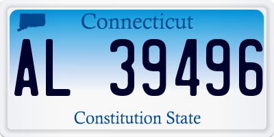 CT license plate AL39496