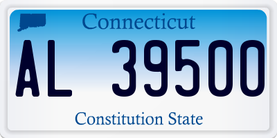 CT license plate AL39500
