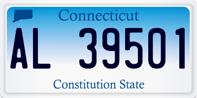 CT license plate AL39501