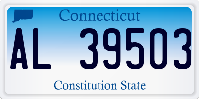 CT license plate AL39503