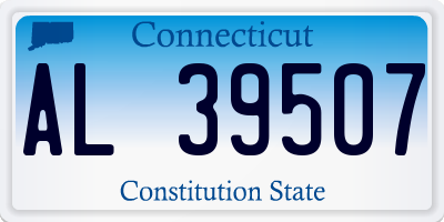CT license plate AL39507