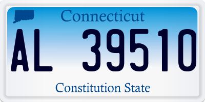 CT license plate AL39510