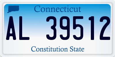 CT license plate AL39512