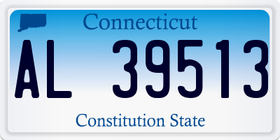 CT license plate AL39513