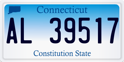 CT license plate AL39517