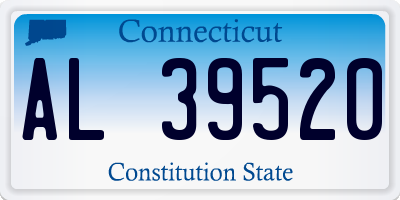 CT license plate AL39520