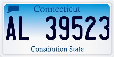 CT license plate AL39523