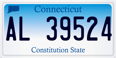 CT license plate AL39524