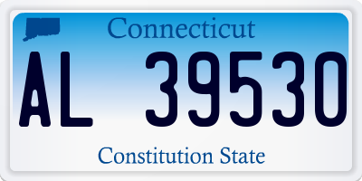 CT license plate AL39530