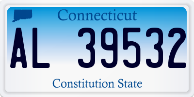 CT license plate AL39532