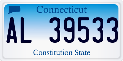 CT license plate AL39533