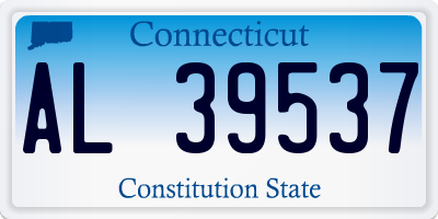 CT license plate AL39537