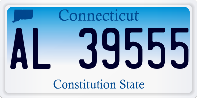 CT license plate AL39555