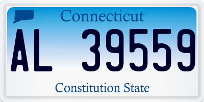CT license plate AL39559