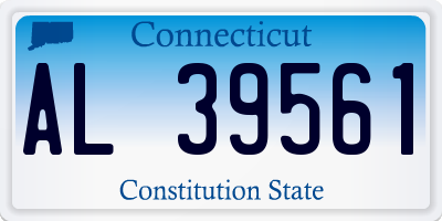 CT license plate AL39561