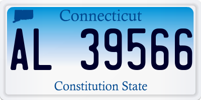 CT license plate AL39566