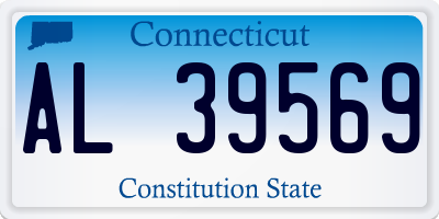 CT license plate AL39569