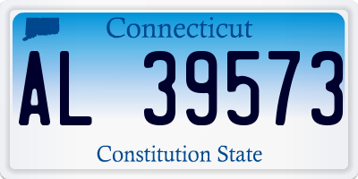 CT license plate AL39573