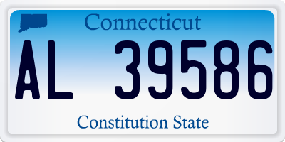CT license plate AL39586