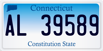 CT license plate AL39589