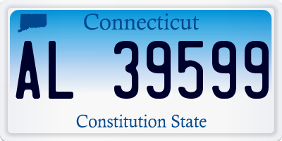 CT license plate AL39599