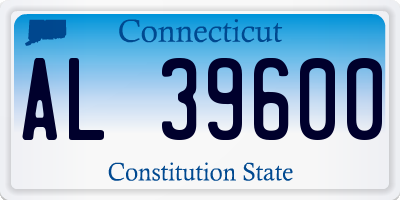 CT license plate AL39600