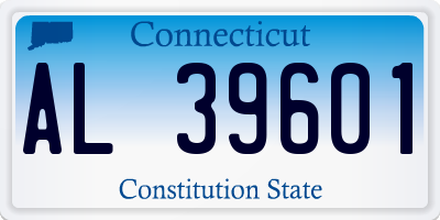 CT license plate AL39601