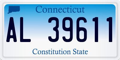 CT license plate AL39611
