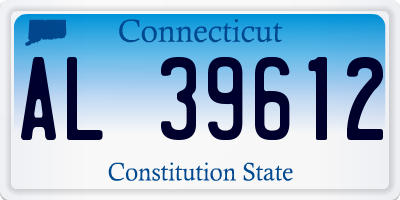 CT license plate AL39612