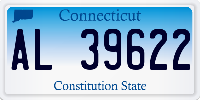 CT license plate AL39622
