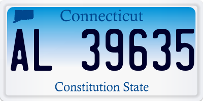 CT license plate AL39635