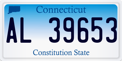 CT license plate AL39653