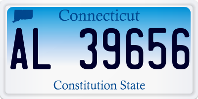 CT license plate AL39656
