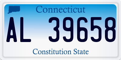 CT license plate AL39658