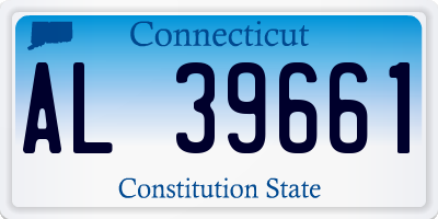 CT license plate AL39661