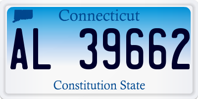 CT license plate AL39662