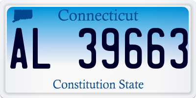 CT license plate AL39663