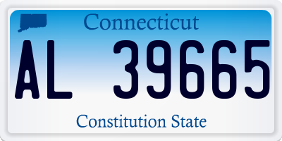 CT license plate AL39665