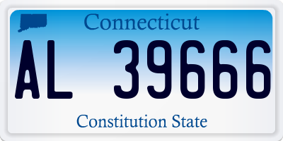 CT license plate AL39666
